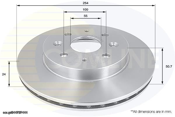 Δισκόπλακα  Comline COMLINE ADC1058V