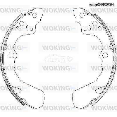 Σετ σιαγόνων φρένων WOKING Z438600