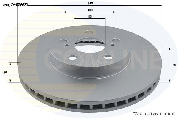 Δισκόπλακα  Comline COMLINE ADC01148V