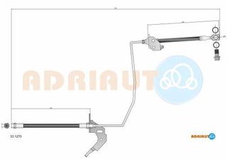 Ελαστικός σωλήνας φρένων ADRIAUTO 331270