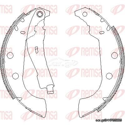 Σετ σιαγόνων φρένων REMSA 413501