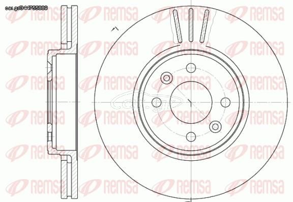 Δισκόπλακα εμπρός REMSA 658310