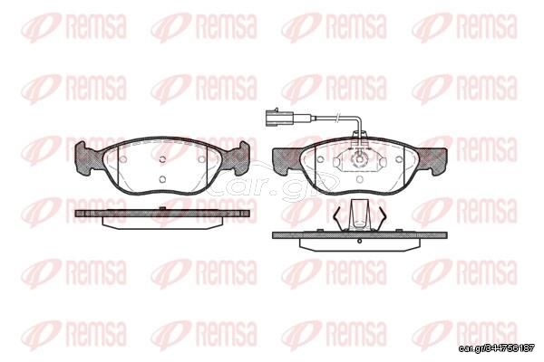 Σετ τακάκια, δισκόφρενα εμπρός REMSA 058722