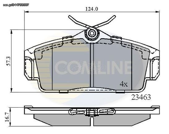 Σετ τακάκια, δισκόφρενα  Comline COMLINE CBP0740