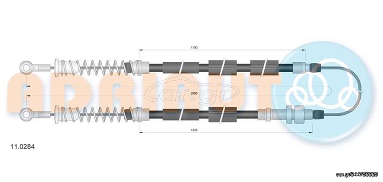 Ντίζα, φρένο ακινητοποίησης ADRIAUTO 110284