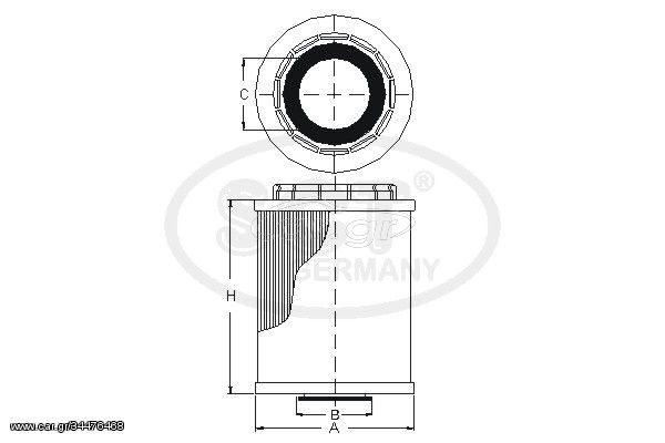 Φίλτρο λαδιού SCT Germany SH4052P Mercedes-Benz A-Class W169 2000cc A200 136ps 2004-2012 (2661800009,2661840325,A2661800009,A2661840325)