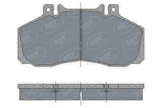 Σετ τακάκια, δισκόφρενα SCT Germany SP230PR Mercedes-Benz Vario Bus 2900cc 122ps 1996-2010 (0014201520,1906144,1906298,6694200020,6694200120)