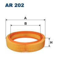 Φίλτρο αέρα FILTRON AR202 Opel Corsa A 1200cc 45ps 1989-1993 (142,1444L3,1498439,25062074,25062272)