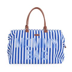 Τσάντα αλλαγής Childhome Mommy Bag Stripes Electric Blue-Light Blue