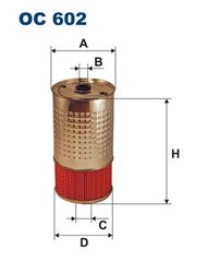 Φίλτρο λαδιού FILTRON OC602 Mercedes-Benz 190 W201  2500cc D 94ps 1989-1993 (5016966,6011800009,6011800109,6011800210,6011840025)