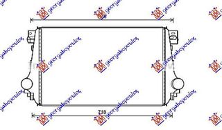 Ψυγείο Intercooler 2.0 Diesel/2.0 TSI (62x40x3) (Φ56) VW Amarok 2016-