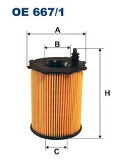 Φίλτρο λαδιού FILTRON OE6671 Citroen C2 1600cc HDI 109ps 2005- (1109AY,1109S5,1109T3,1109Y1,1109Y2)