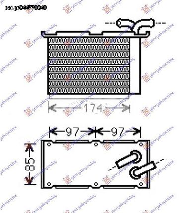 Ψυγείο Intercooler Βοηθητικό 1.2 TSI (12x20x6) VW Caddy 2010-2015