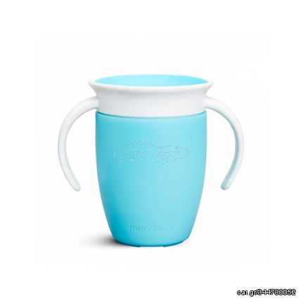 Munchkin Εκπαιδευτικό ποτήρι Miracle 360˚ Trainer cup 6+ 207ml light blue