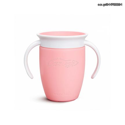 Munchkin Εκπαιδευτικό ποτήρι Miracle 360˚ Trainer cup 6+ 207ml light pink