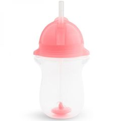 Munchkin εκπαιδευτικό ποτήρι με καλαμάκι 207ml Tip n Sip Tall Pink