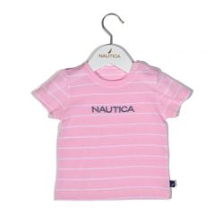 Nautica Des.12 T-Shirt Jersey Organic Ροζ Ριγέ 98cm 3 ετών