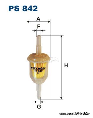 Φίλτρο καυσίμου FILTRON PS842 BMW 3 E30 1800cc 316 90ps 1983-1988 (0000780656,0005490862,0013170900,008210,131261275A)