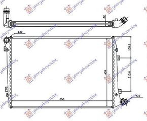 Ψυγείο Νερού 2.0 TDI (65x44) (Παροχές Διαγώνια) VW Jetta 2005-2010