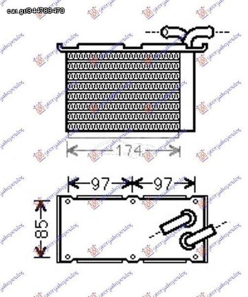 Ψυγείο Intercooler Βοηθητικό 1.2-1.4 TFSI (12x20x6) VW Jetta 2010-2014