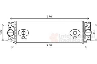 Ψυγείο Intercooler MERCEDES SPRINTER Van 2013 - 2018 411 CDI (906.653, 906.655, 906.657)  ( OM 646.985  ) (109 hp ) Πετρέλαιο #539006210