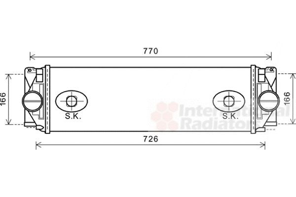 Ψυγείο Intercooler MERCEDES SPRINTER Van 2013 - 2018 411 CDI (906.653, 906.655, 906.657)  ( OM 646.985  ) (109 hp ) Πετρέλαιο #539006210