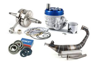 Racing Kit Κυλινδροπιστονο & Εξατμιση & Στροφαλος 70Cc Aprilia Rs/Rs4 50 (D50B), Derbi Gpr 50, Senda 50 | 2Fast