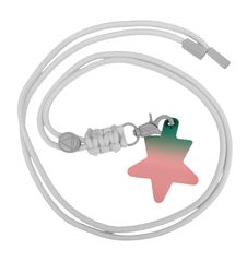 Crossbody Λουράκι Λαιμού με στολίδι - Λευκό