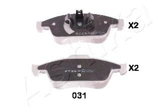 Σετ τακάκια, δισκόφρενα ASHIKA 5000031 Dacia Duster 1200cc TCe 125ps 2013-2018 (27JE021,410605961R,410607115R,440603905R,440607115R)