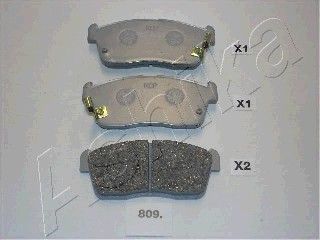 Σετ τακάκια, δισκόφρενα ASHIKA 5008809 Daihatsu Copen Cabrio 700cc 68ps 2003-2007 (04465B1010,04465B1010000,04465B1020,04465B1020000,04465B1040)