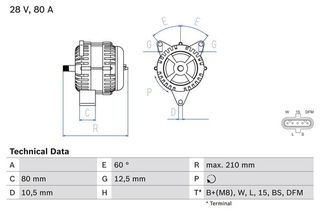 Γεννήτρια BOSCH 0986048100