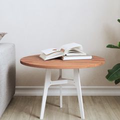 vidaXL Επιφάνεια Τραπεζιού Στρογγυλή Ø50x1,5 εκ. Μασίφ Ξύλο Οξιάς