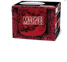 Stor Disney: Marvel Pattern - Ceramic Breakfast Mug in Gift Box (400ml) (75434)