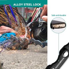 Rockbros WD795 foldable bicycle lock - black-thumb-1