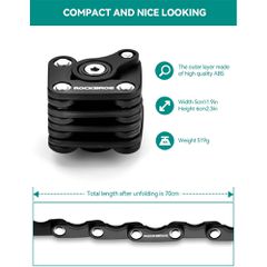 Rockbros WD795 foldable bicycle lock - black-thumb-2
