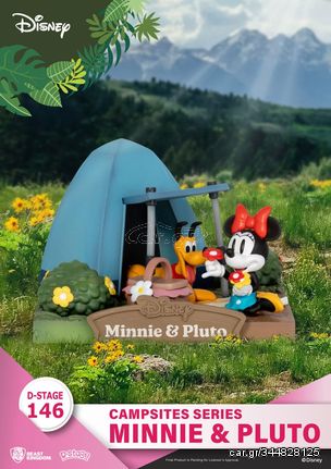 Disney D-Stage Campsite Series PVC Diorama Mini & Pluto 10 cm