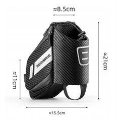 Rockbros C32BK saddle bag 1.5 l with water bottle pocket - black-thumb-4