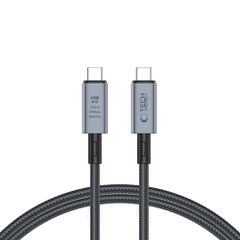 Tech-Protect UltraBoost Max USB-C 4.0 / USB-C 4.0 PD cable 240W 8K 40Gbps 1m - gray
