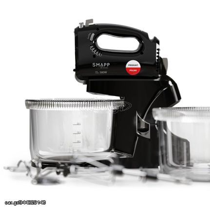 SMAPP Hand Mixer with 2 bowls Black