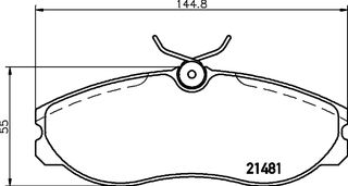 Σετ τακάκια, δισκόφρενα DON PCP1379 Ford Maverick 2400cc 118ps 1996-1998 (1203933,1495951,1954460,1956495,1957042)