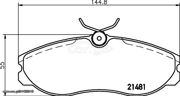 Σετ τακάκια, δισκόφρενα DON PCP1379 Ford Maverick 2400cc 124ps 1993-1996 (1203933,1495951,1954460,1956495,1957042)