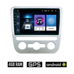 VOLKSWAGEN EOS (2008 - 2014) με αυτόματο κλιματισμό Android οθόνη αυτοκίνητου 4GB με GPS WI-FI (ηχοσύστημα αφής 9" ιντσών OEM Youtube Playstore MP3 USB Radio Bluetooth Mirrorlink VW εργοστασιακή, 4x60