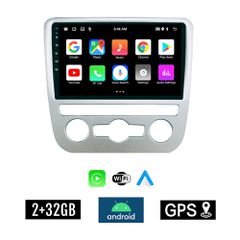 KIROSIWA 2+32GB VOLKSWAGEN SCIROCCO (2008 - 2014) με αυτόματο κλιματισμό Android οθόνη αυτοκίνητου 2GB με GPS WI-FI (ηχοσύστημα αφής 9" ιντσών Youtube Playstore MP3 USB Radio Bluetooth Mirrorlink VW ε