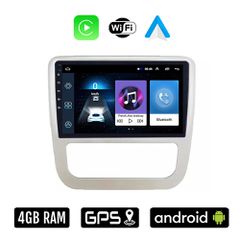 VOLKSWAGEN EOS (2008 - 2014) Android οθόνη αυτοκίνητου 4GB με Ελληνικό GPS WI-FI Apple Carplay Android Auto (ηχοσύστημα αφής 9" ιντσών OEM Youtube Playstore MP3 USB Radio Bluetooth Mirrorlink VW 4x60W