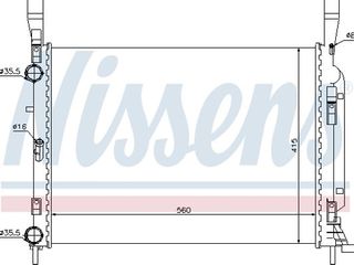 Nissens Ψυγείο, Ψύξη Κινητήρα - 637628