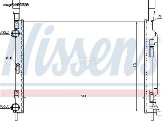 Nissens Ψυγείο, Ψύξη Κινητήρα - 637628