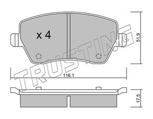 ΤΑΚΑΚΙΑ ΕΜΠΡ NISSAN MICRA(K12) 03-NOTE 06-MODUS 04-TWINGO 07 TRUSTING 501.0