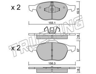 ΤΑΚΑΚΙΑ ΕΜΠΡ FORD C MAX-FOCUS C MAX-II-III-GRAND C MAX-KUGA- TRUSTING 550.0