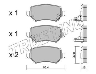 ΤΑΚΑΚΙΑ ΟΠΙΣ KIA VENGA-OPEL ASTRA G-MERIVA-ZAFIRA TRUSTING 558.0