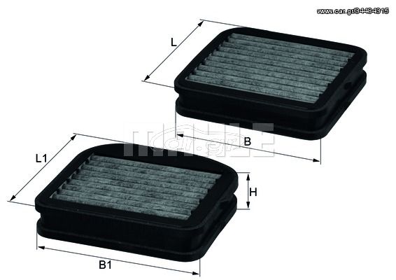 Φίλτρο, αέρας εσωτερικού χώρου MAHLE ORIGINAL LKK72S Mercedes-Benz E-Class SW S210 2900cc D Turbo 129ps 1996-1999 (2108300218,2108300318,2108301118,2208300118,2208300218)